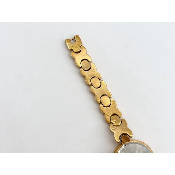 ELGIN EC273-017 Gold Toned Rhinestone Vintage Women's Wristwatch - 24mm - WORKS! - Picture 6 of 9